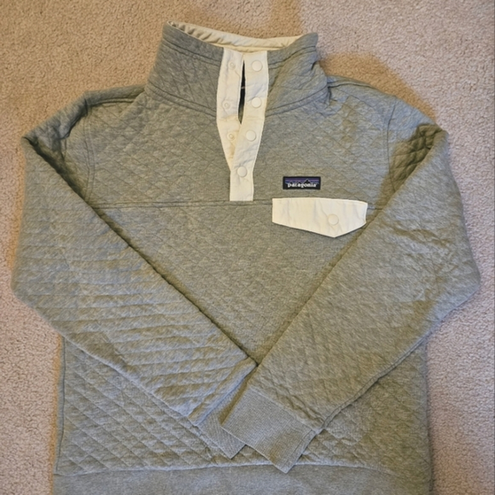EUC Patagonia Women's Quilted Sweater Organic Cotton Size Small